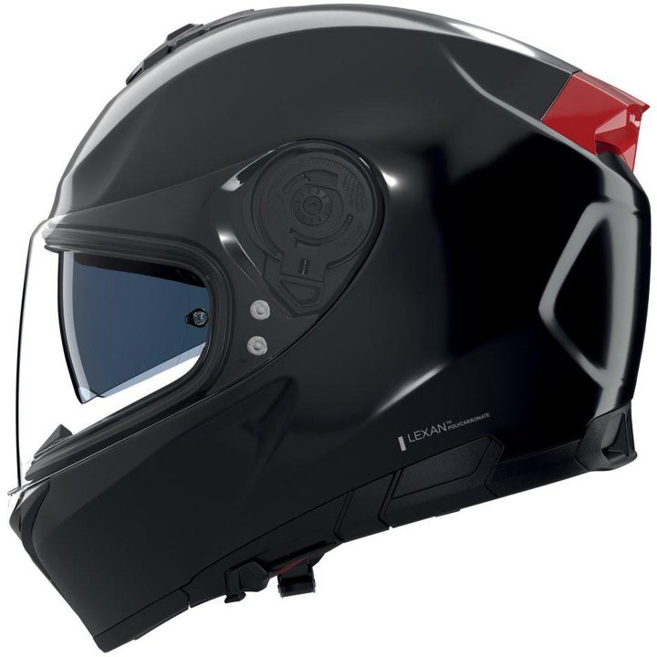 Integralhjelm N80-8 Classico Nobile Sort Rød NOLAN XS – billede 2
