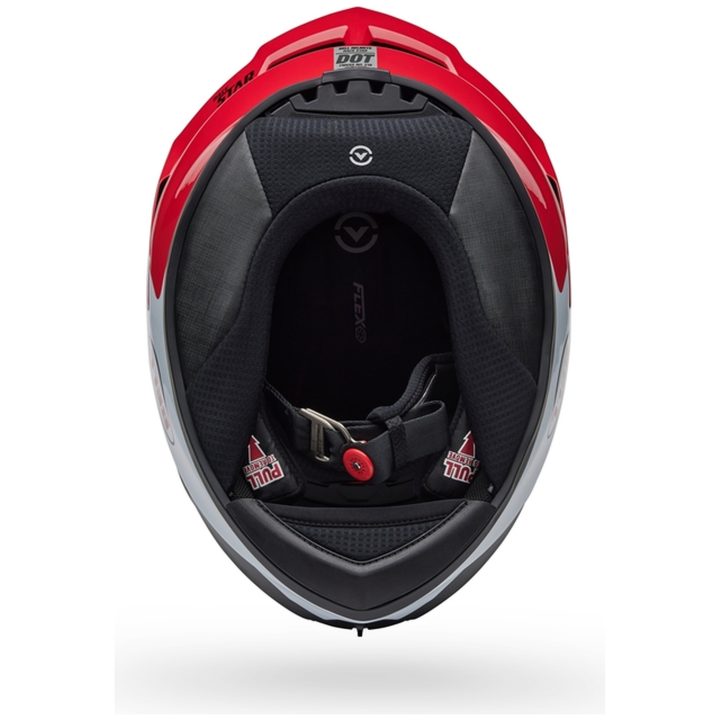 Integralhjelm Race Star Dlx Flex Corsa Rød/hvid BELL M – billede 5