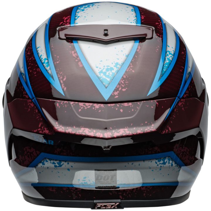 Integralhjelm Race Star Dlx Flex Xenon Blank Rød/sølv/sort/neongul BELL s – billede 5