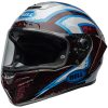 Integralhjelm Race Star Dlx Flex Xenon Blank Rød/sølv/sort/neongul BELL s – miniature 1