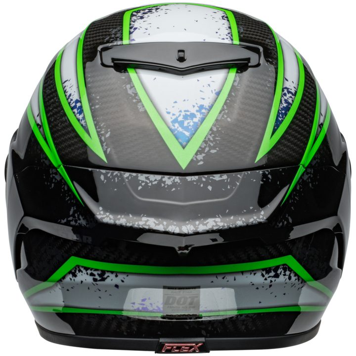 Integralhjelm Race Star Dlx Flex Xenon Blank Sort/kryptonite Grøn BELL s – billede 5