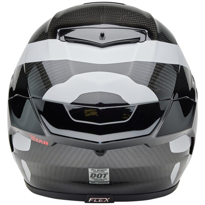 Integralhjelm Race Star Dlx Hello Cousteau Equidae Mat Glans Sort/grå/hvid BELL Small – billede 5
