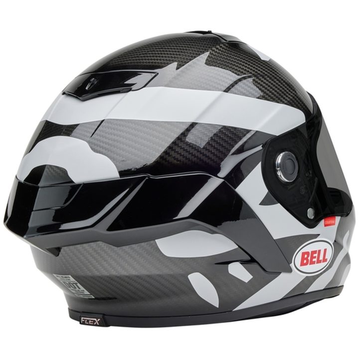 Integralhjelm Race Star Dlx Hello Cousteau Equidae Mat Glans Sort/grå/hvid BELL Small – billede 6