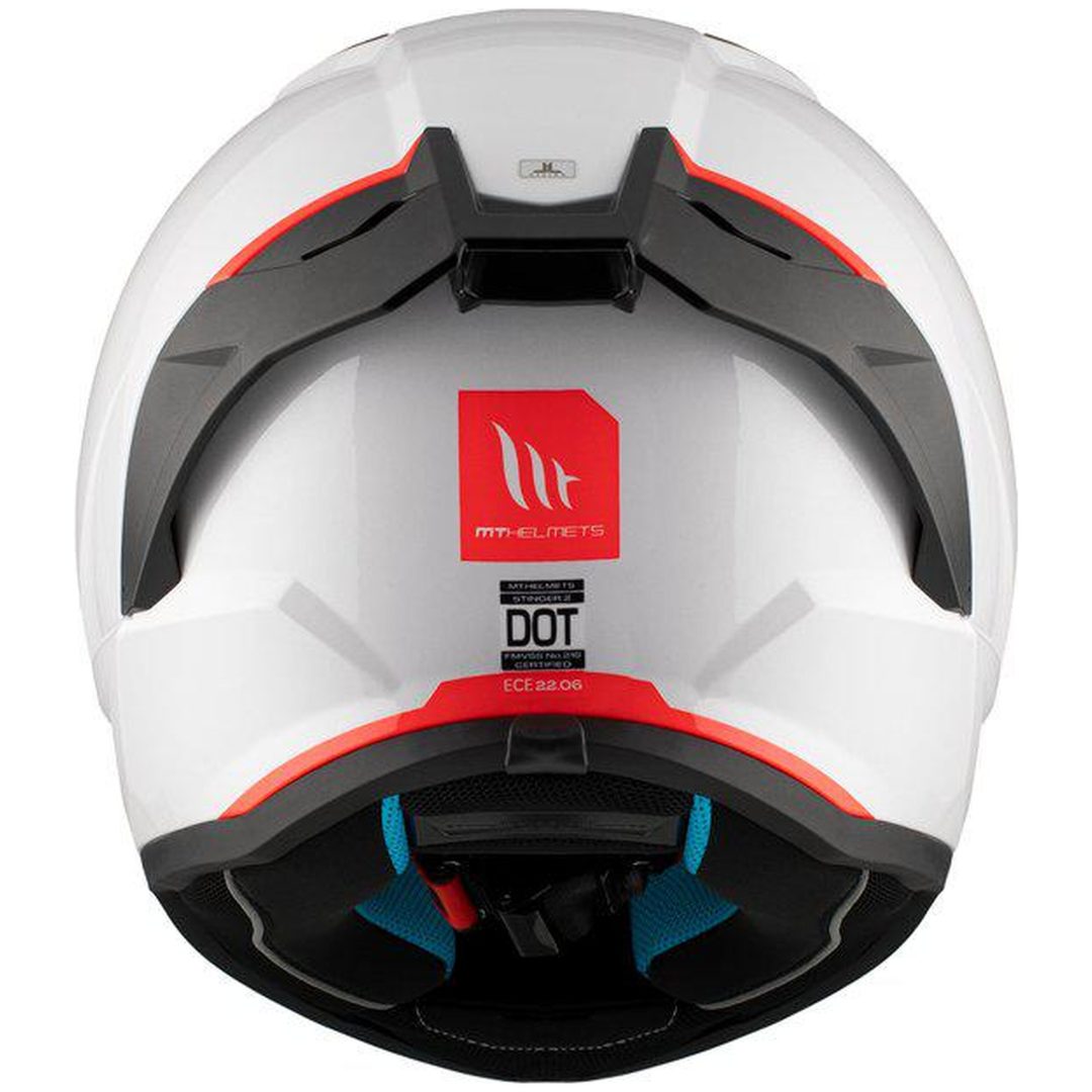 Integralhjelm Stinger 2 Perlehvid MT XS – billede 7