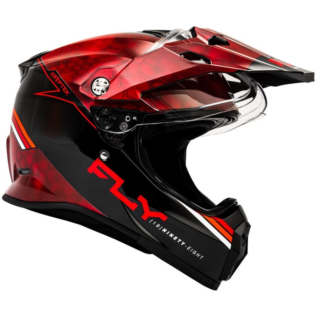 Integralhjelm Trekker Krypyek Conceal Rød/sort FLY RACING L – billede 2