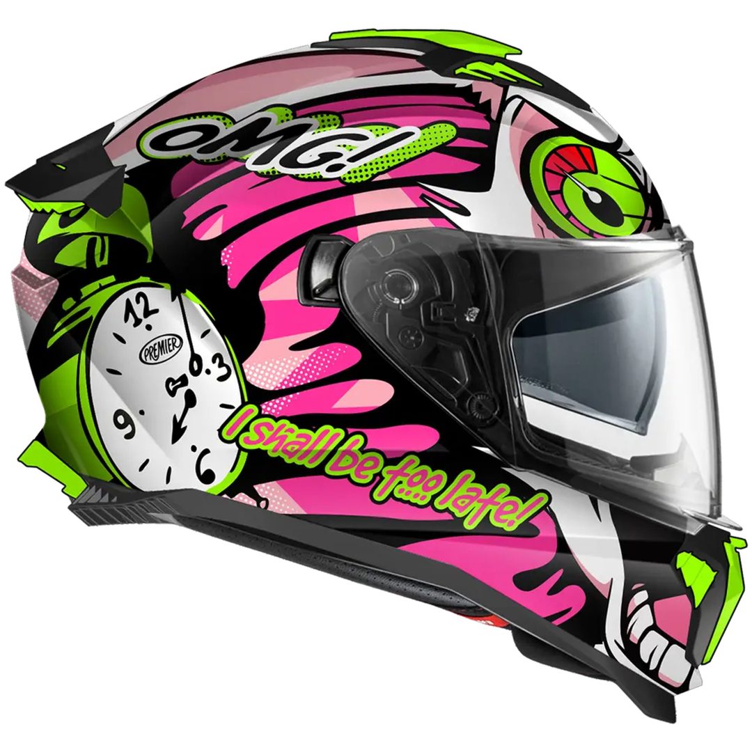 Integralhjelm Typhoon BU Rosa Mat Premier Small
