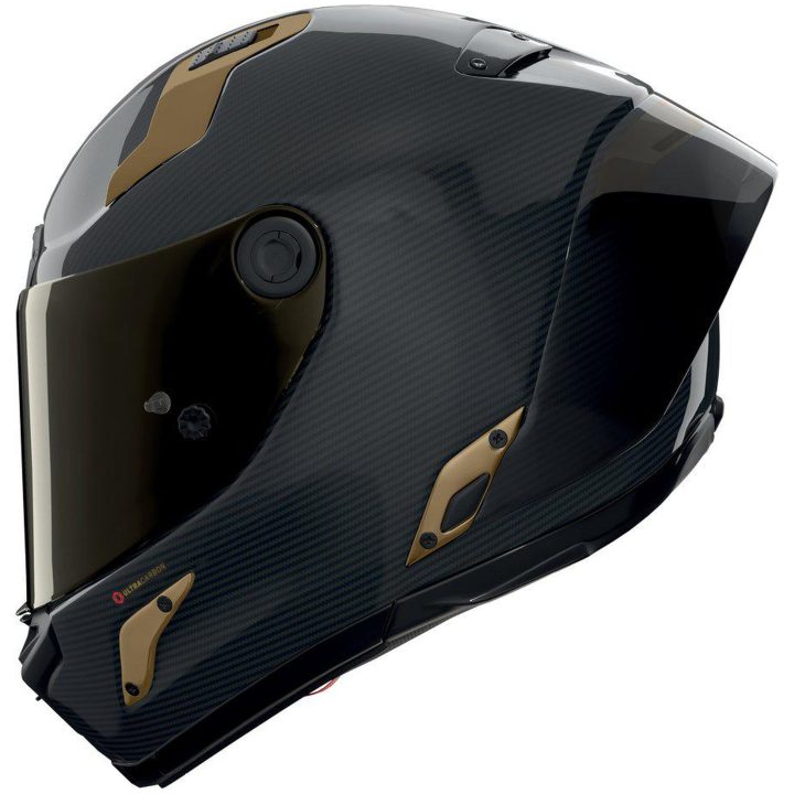 Integralhjelm X-804 RS Aureo 330 Kulfiber Guld Blank NOLAN s – billede 2