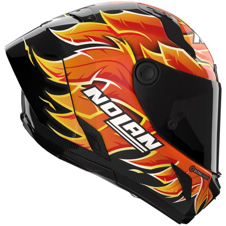 Integralhjelm X-804 RS Replica Iannone 368 Rød Orange Gul NOLAN s – billede 3
