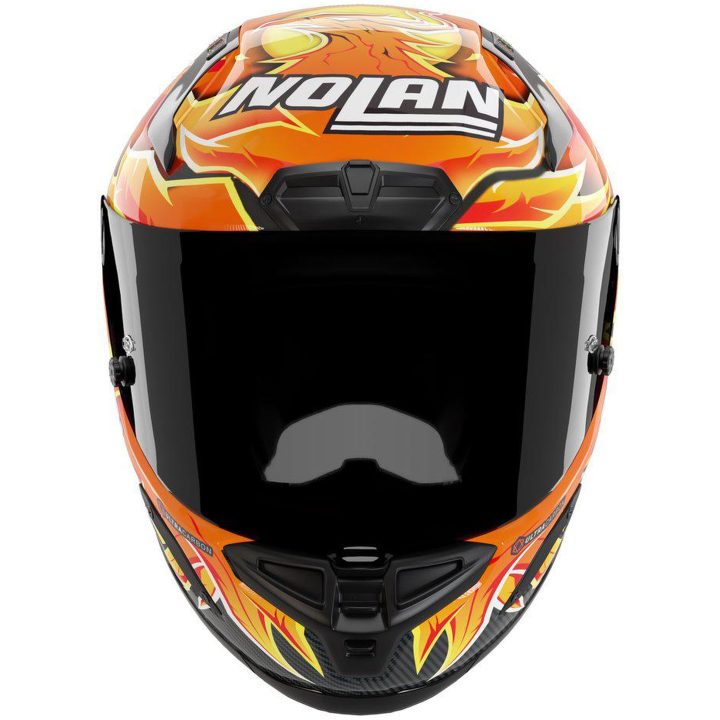 Integralhjelm X-804 RS Replica Iannone 368 Rød Orange Gul NOLAN s – billede 4