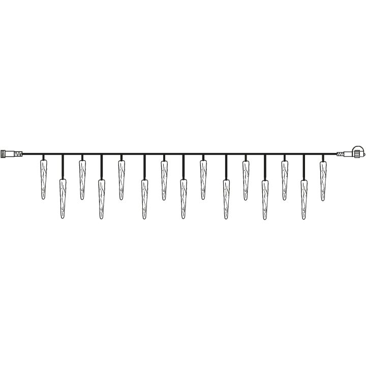 Istappsslinga Extra System Decor Transparent Star Trading – billede 5