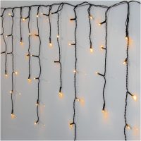 Istappsslynge Golden Warm White Sort Star Trading