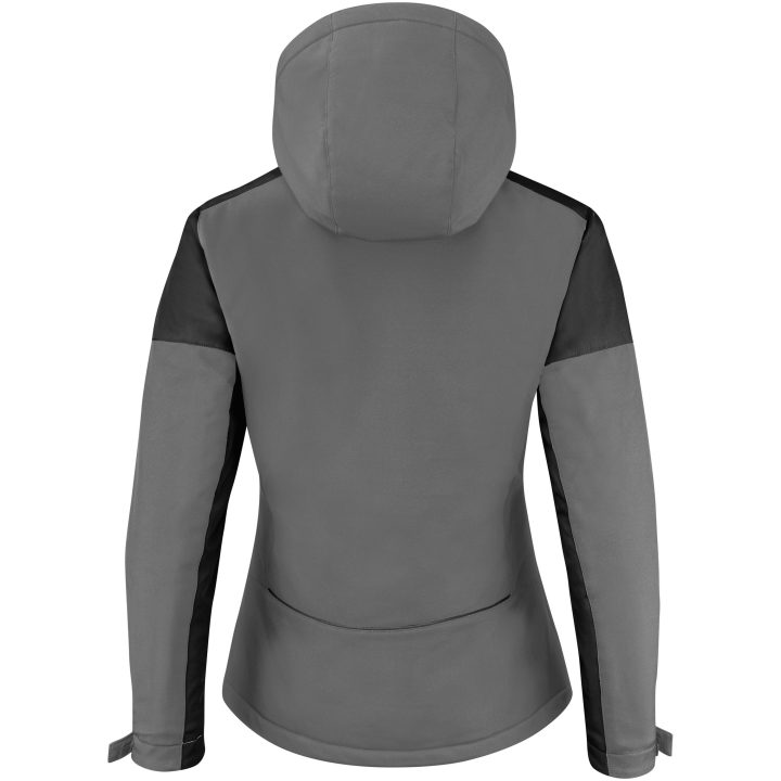 Jacka Dam Padded Softshell Antracit/svart Printer PRIME 3XL – billede 3