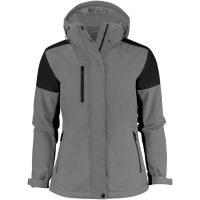 Jacka Dam Padded Softshell Antracit/svart Printer PRIME
