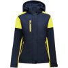 Jacka Dam Padded Softshell Marinblå/neonyellow Printer PRIME XS – miniature 1