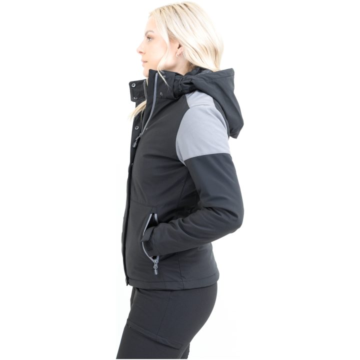 Jacka Dam Padded Softshell Svart/antracit Printer PRIME 3XL – billede 2