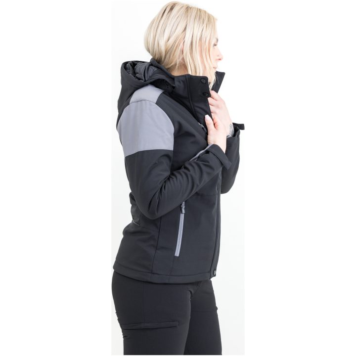 Jacka Dam Padded Softshell Svart/antracit Printer PRIME 3XL – billede 4