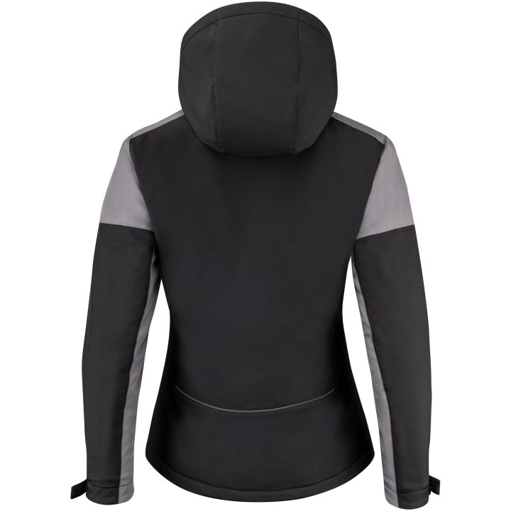 Jacka Dam Padded Softshell Svart/antracit Printer PRIME 3XL – billede 7