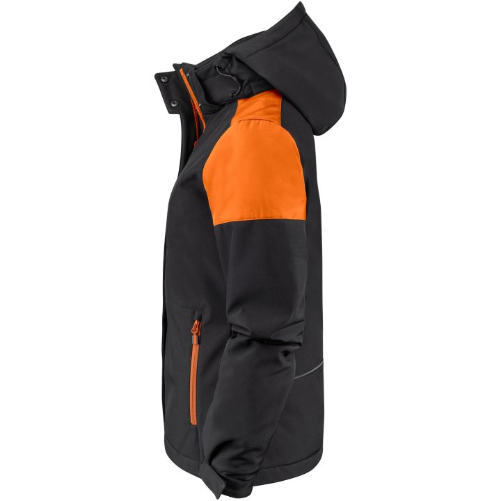 Jacka Dam Padded Softshell Svart/orange Printer PRIME 3XL – billede 3