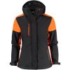 Jacka Dam Padded Softshell Svart/orange Printer PRIME 3XL – miniature 1