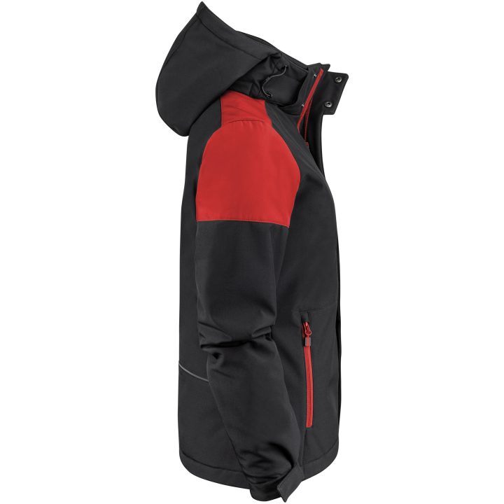 Jacka Dam Padded Softshell Svart/röd Printer PRIME 3XL – billede 4