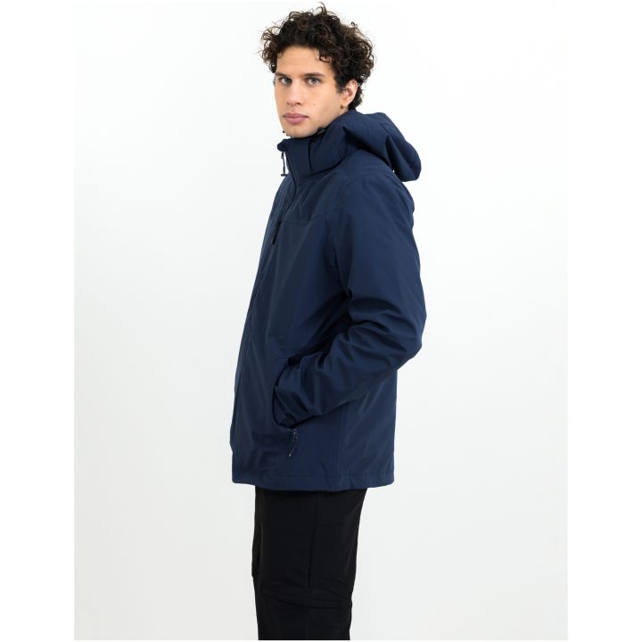 Jacka Pinnacles Textil Marinblå James Harvest – billede 3