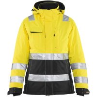 Jakke Dame 48721987 Hivisgul / Sort BLÅKLÄDER