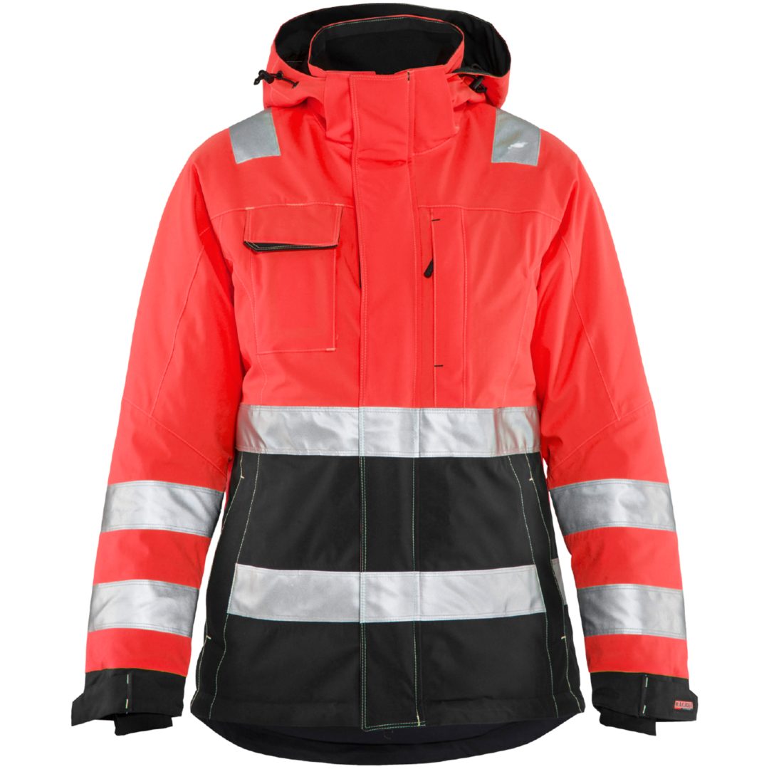 Jakke Dame 48721987 Hivisrød / Sort BLÅKLÄDER JAKKE 48721987 RØD/SORT XS