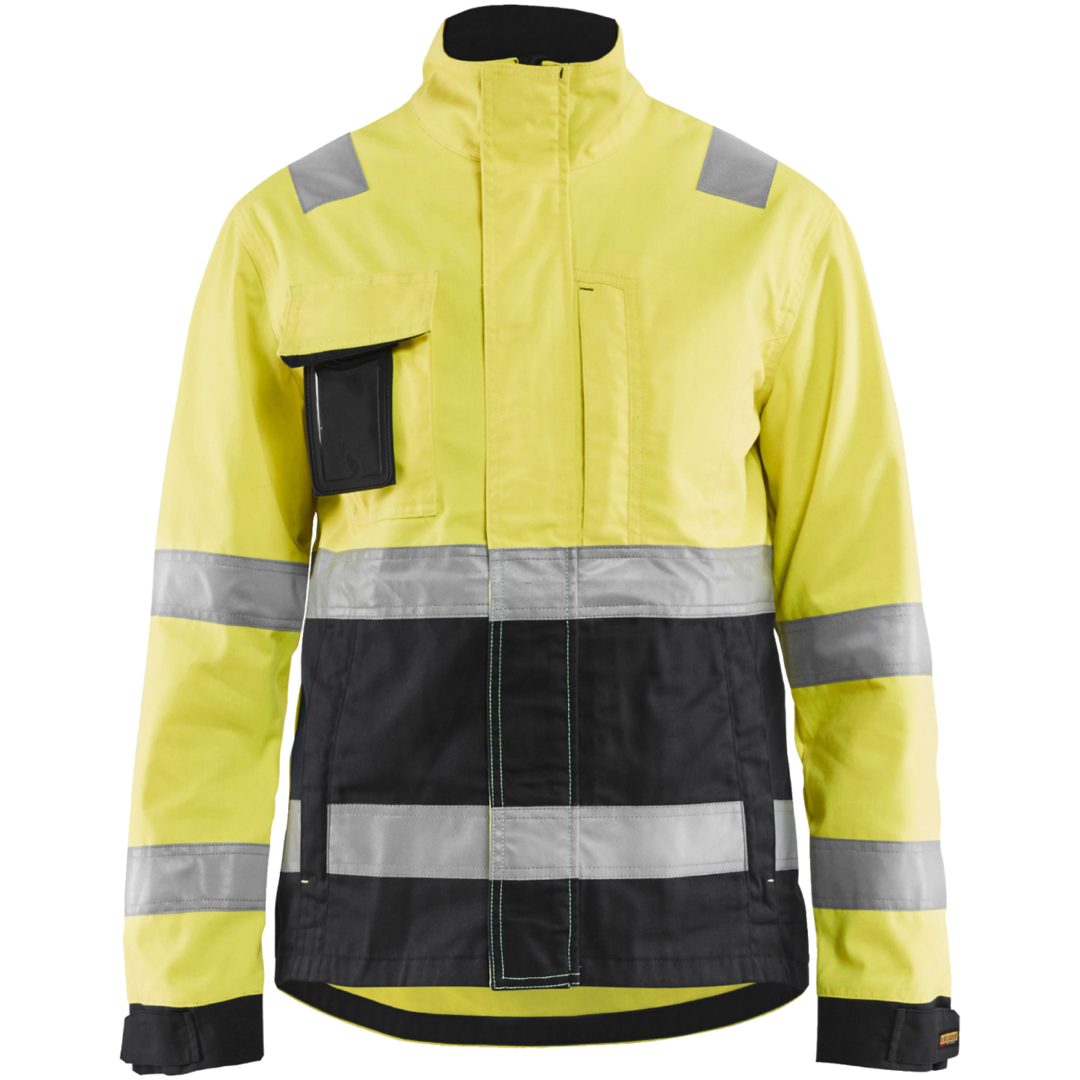 Jakke dame 49031811 Hivisgul / Sort BLÅKLÄDER JAKKE 49031811 GUL/SORT XS