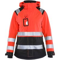 Jakke Dame 49041987 Hivisrød / Sort BLÅKLÄDER
