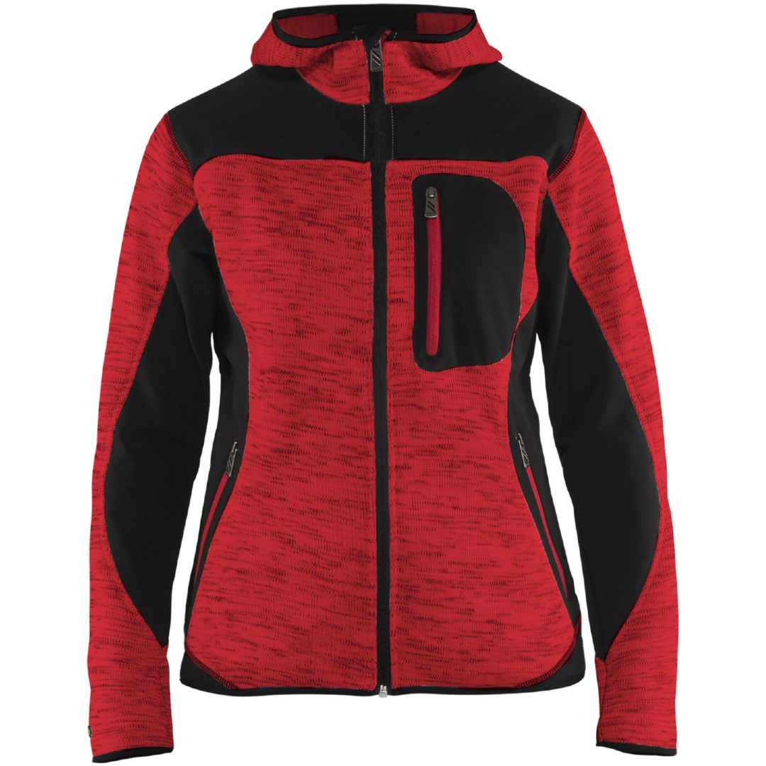 Jakke dame 49312117 Hivisrød / Sort BLÅKLÄDER JAKKE 49312117 RØD/SORT XS