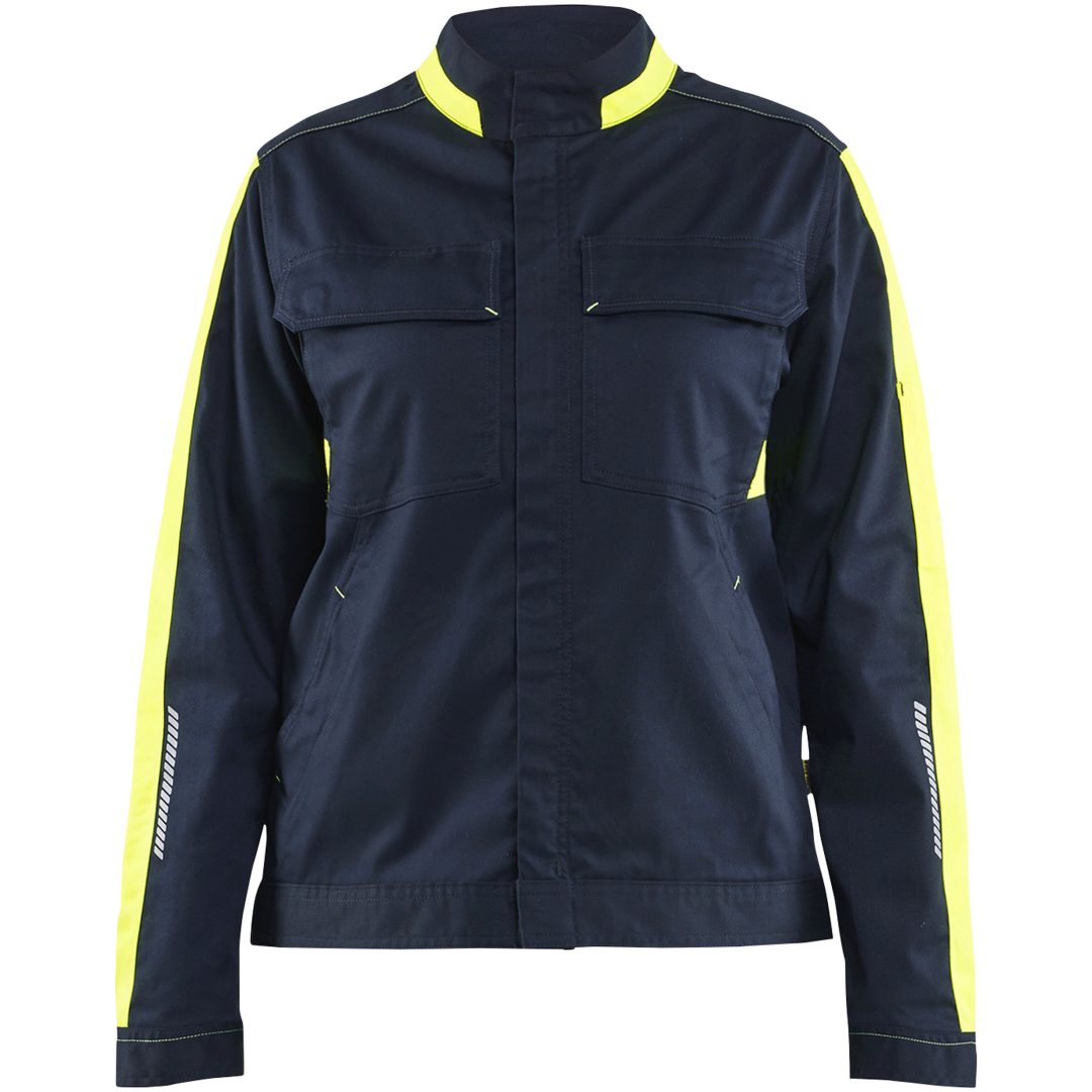 Jakke Marine/hivisgul 44431832 Blåkläder XS