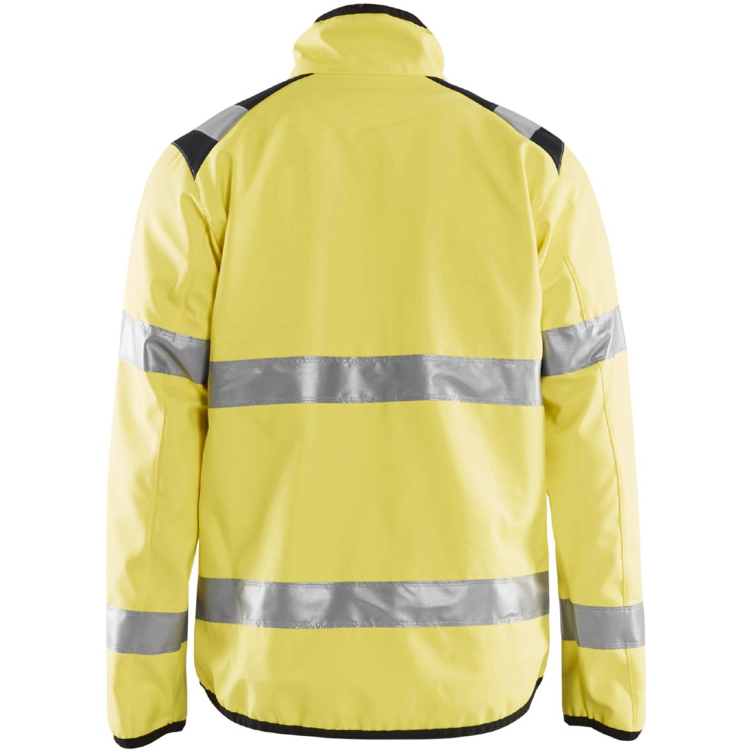 Jakke softshell 48772516 BLÅKLÄDER JAKKE 48772516 GUL/MARINE XS – billede 4
