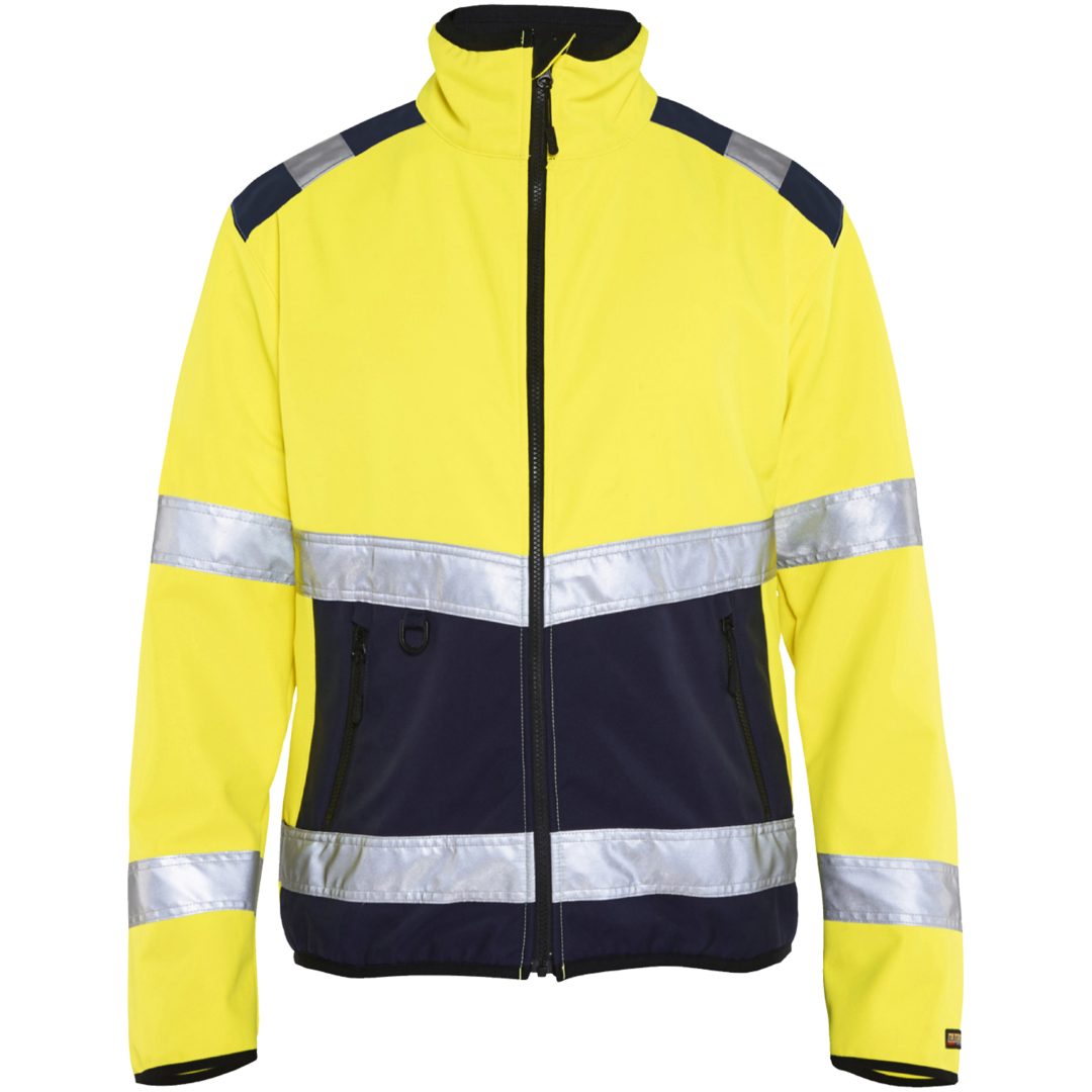 Jakke softshell 48772516 BLÅKLÄDER JAKKE 48772516 GUL/MARINE XS