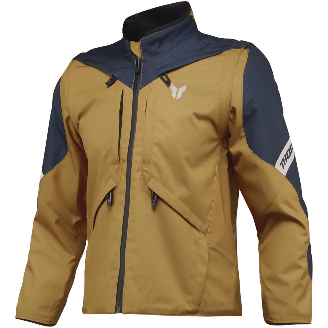 Jakke Terrain Dame Tekstil Midnatsblå Brun THOR XL