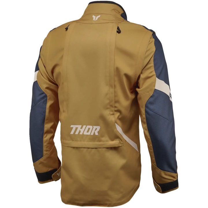 Jakke Terrain Dame Tekstil Midnatsblå Brun THOR XS – billede 2