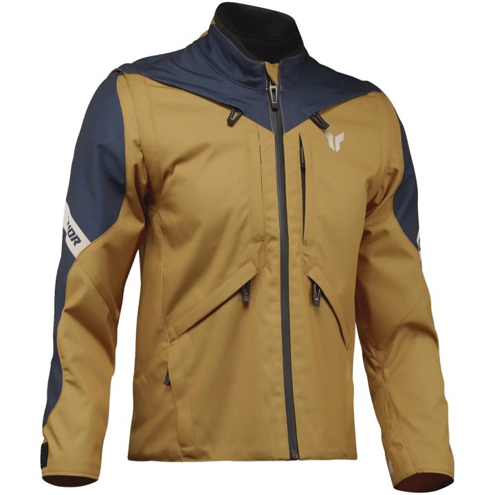 Jakke Terrain Dame Tekstil Midnatsblå Brun THOR XS – billede 3