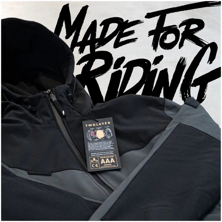 Jakke V3 Softshell Rip Stop Tekstil Grå JOHN DOE Small – billede 4