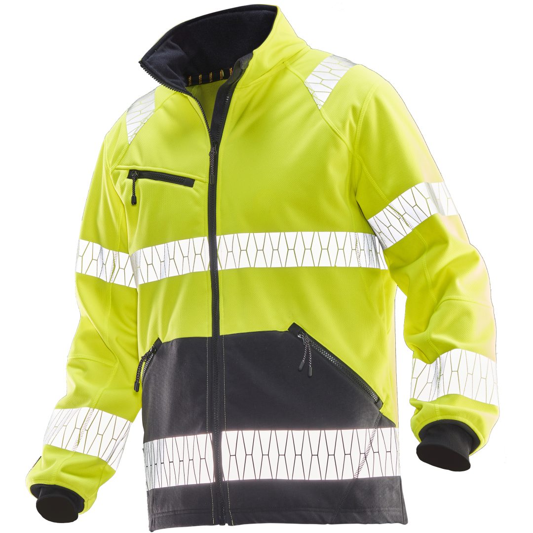 Jakke Windblocker Varsel 1190 Advanced Gul/sort Jobman XXXL