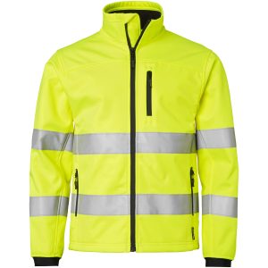 Jakker 7621 Softshell Hi-Vis Polyester Hi-Vis Gul Top Swede