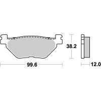 Jarrupalat Sintered Taakse SBS