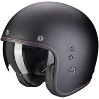 Jet hjelm Belfast EVO Solid Sort Mat Scorpion