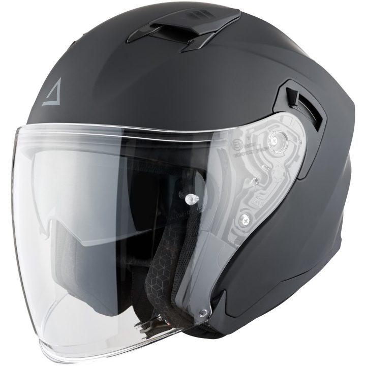 Jet Hjelm JI200 Sort Mat AMOQ L – billede 2