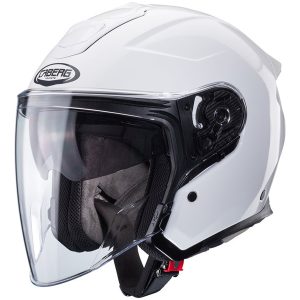 Jet MC-hjelm Flyon Ii Hvidmet Caberg
