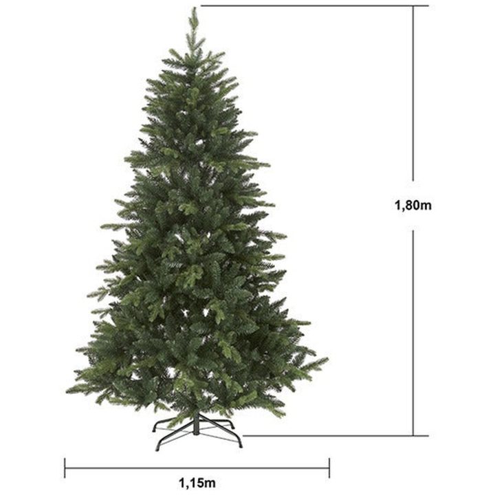 Juletræ Bergen Grøn Star Trading 180 cm – billede 2