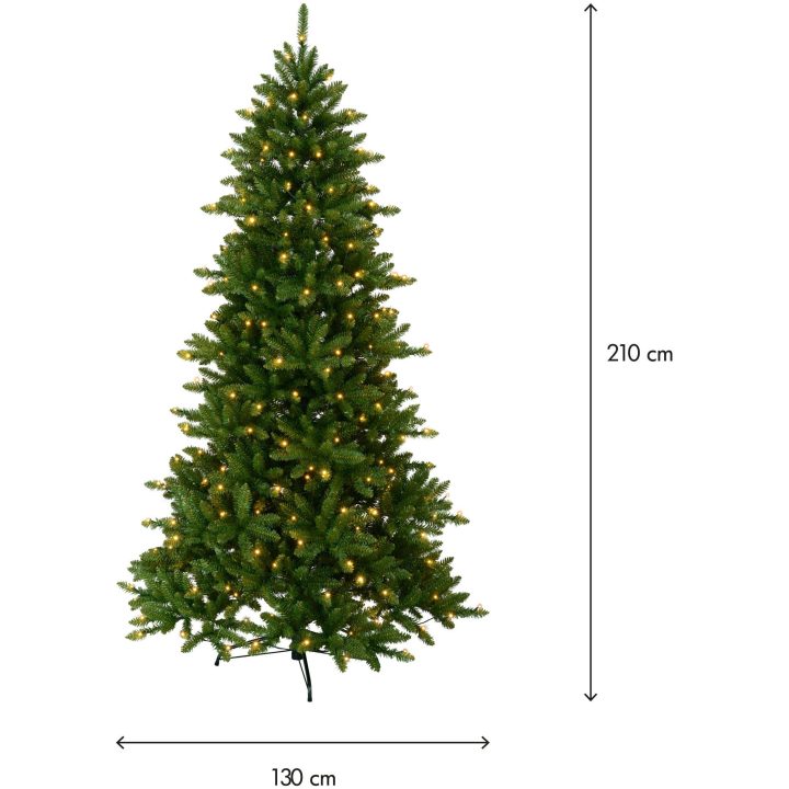 Juletræ med LED Minnesota Grøn Star Trading 210 cm – billede 2