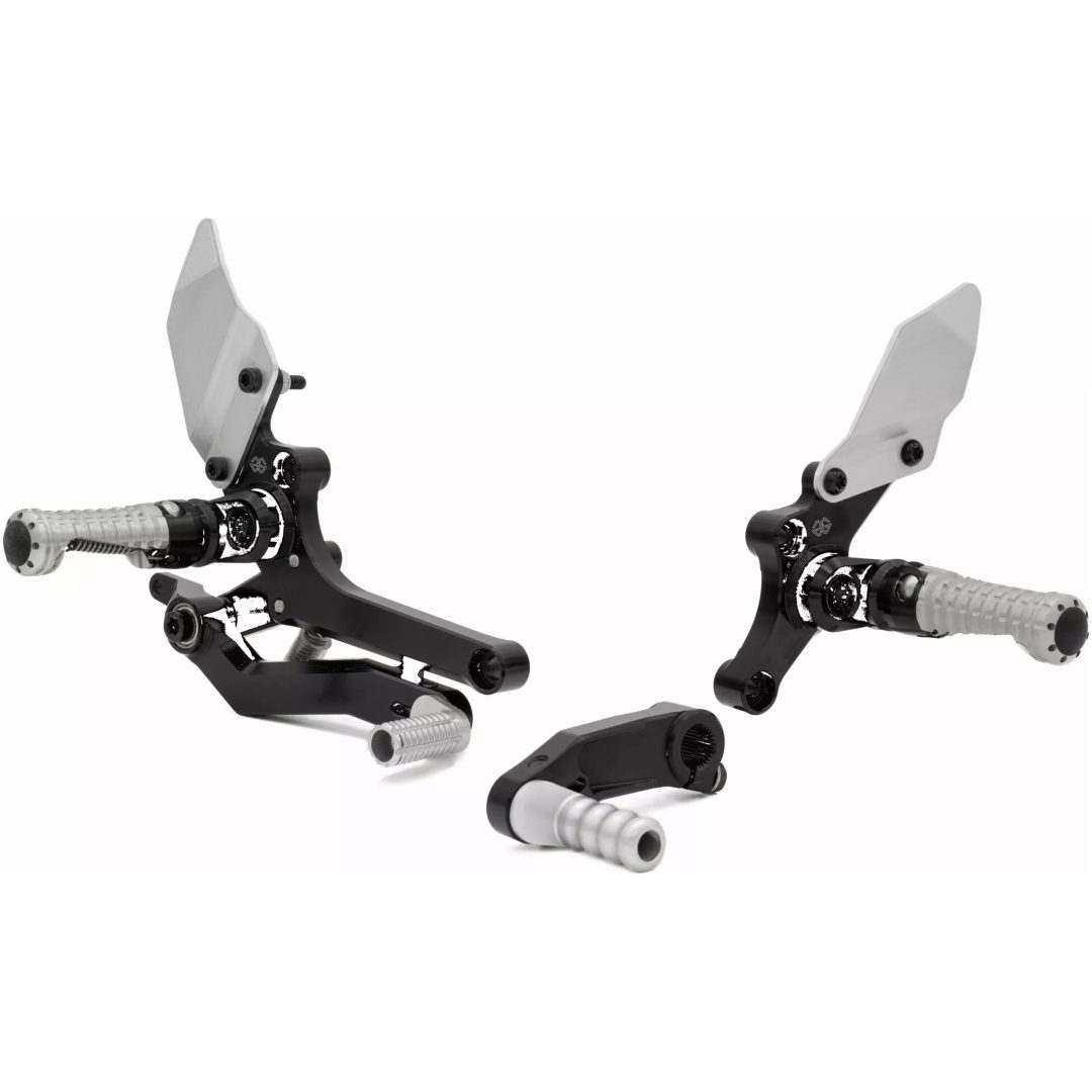 Justerbar bageste fodstøtte Rct10gt Sort/sølv GILLES TOOLING
