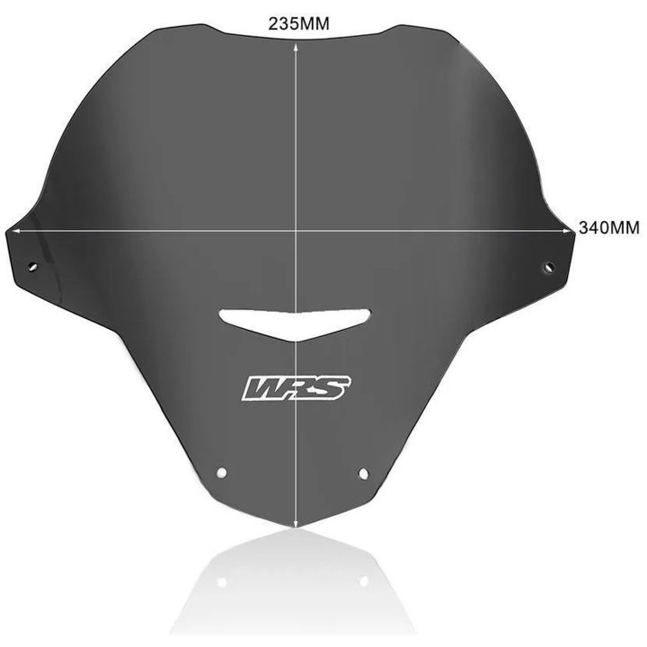 Kåbeglas Sport Naked Bike Mørk Røg WRS Vindrude – billede 3