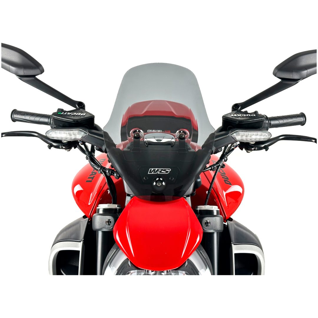 Kåbeglas Sport Naked Bike Mørk Røg WRS Vindrude – billede 3
