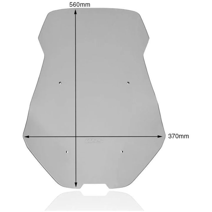 Kåbeglas Tourer Røg WRS Vindrude – billede 7