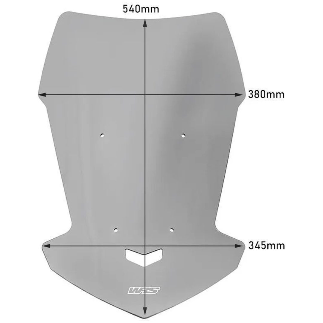 Kåbeglas Tourer Røg WRS Vindrude – billede 2
